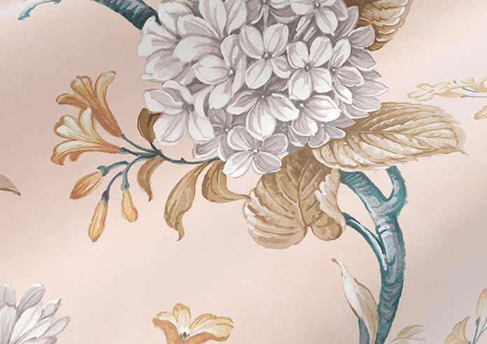 Bouquet Velvet, Soft Apricot - Twist&Fit Roman Blind - Image 4
